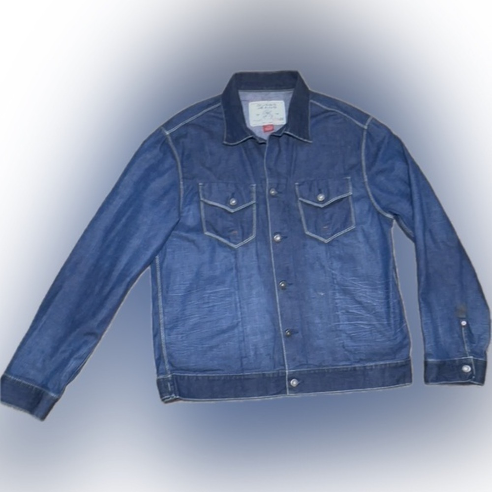Guess Men's Denim Jacket Large PreLoved